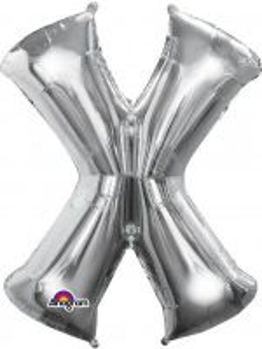 Picture of SILVER LETTER X FOIL BALLOON
